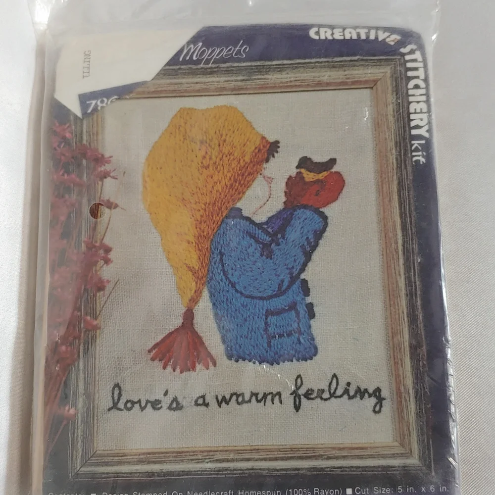 NWT Vintage 70's Embroidery Kit Child‎ Bird Moppets Needle Stitch #786C MCM